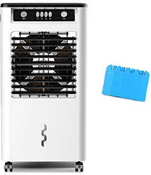Portable Air Conditioner Fan Air Cooler, Portable Evaporative Small Misting Humidifier Air Conditioner Fan And Bladeless Noiseless Fan, For Office, Dorm, Room(Free Ice Tray)