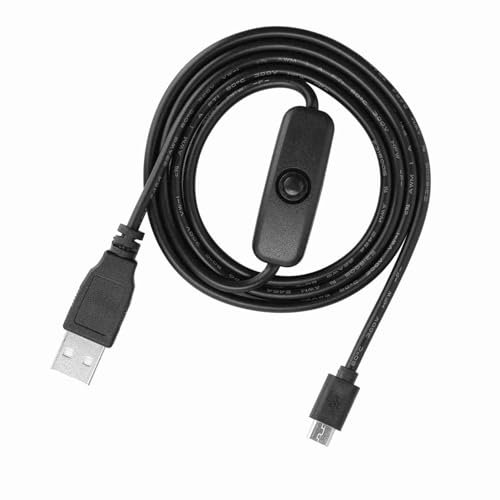Aramox Cavo di Alimentazione Compatibile di Richer-R, Cavo di Ricarica USB con Interruttore ON/OFF, Adatto per 3/2 / B/B+ / A