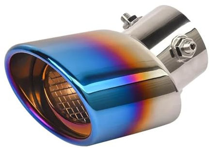 ZJARZWYG Auspuffblenden Abdeckungen Für Smart Für Fortwo Für Forfour 453 451 Auto Auspuff Hinten Rohre Modifizierte Außen Dekoration Auto Styling Auto Auspuffrohr(Oval)