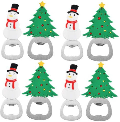 MAGICLULU 8 Stk Flaschenöffner Werkzeug Zum Öffnen Von Bierflaschen Bieröffner Schneemann Beutelfüller Für Weihnachtsfeiern Handlicher Bierdeckelentferner Wein Korkenzieher Kieselgel