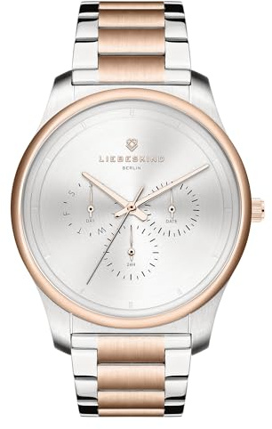 Liebeskind Berlin Damenuhr – Rundes Gehäuse 40 mm – Auffälliges Design – Edelstahlarmband – 5 ATM wasserdicht erhältlich