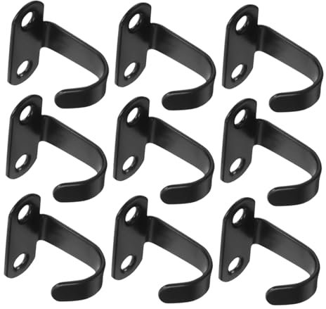 JECOMPRIS 10 Pezzi Ganci Da Cucina Sotto Il Mobile Ganci A Vite Appendiabiti Sotto La Mensola in Metallo Per Mensola Da Soffitto La in Acciaio Inossidabile