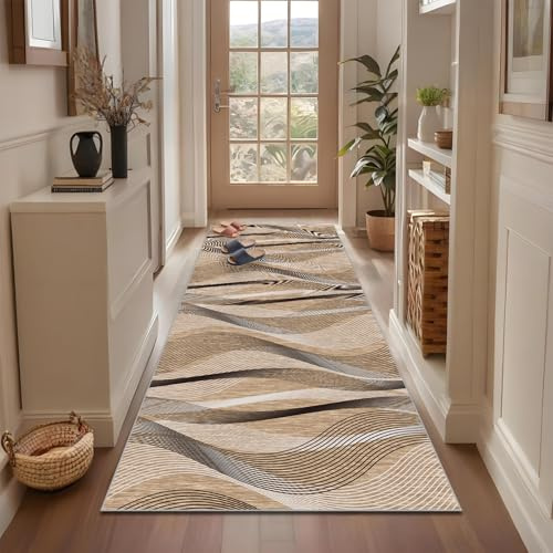 Qemgrste Tappeto Passatoia Corridoio 40 x 150 cm Antiscivolo Tappeto per Cucina Tappeto Ingresso Interno Lungo Tappeto Passatoia Corridoio Lungo per Corridoio Salotto Camera da Letto Bagno