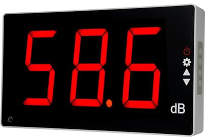 ACAGALA Sound Level Meter with Large LCD Screen Wall Mounted Digital Sound Level Meter Digital Noise Meter Decibel Monitoring Tester Noise Volume Measuring Instrument 30-130dB Measuring Range