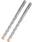 HILPATY SDS Plus Masonry Drill Bits 10 x 160mm x 2pcs Tungsten Carbide Cross Tip Rotary Hammer Drill bit for Masonry, Concrete, Brick Wall, Cement, Stone