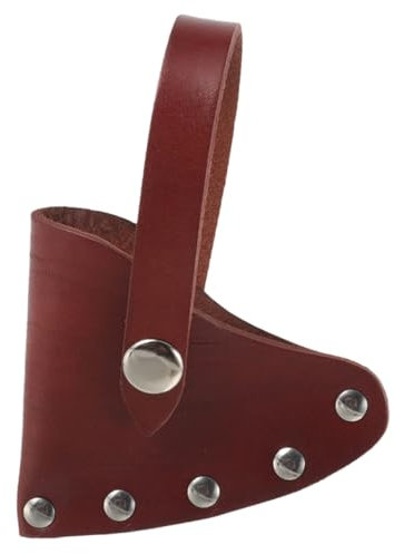 iplusmile Leather Tree Cutting Axe Protective Cover Portable Axe Cover for Camping Sheath for Outdoor Farm Use
