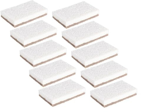 STOBAZA 10 Pièces Éponge de Nettoyage Réutilisable pour Vaisselle Éponge Grattante Ultra Absorbante pour Cuisine Ménage pour Pots Casseroles Ustensiles de Cuisine