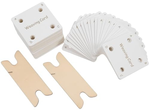 Webkarten Holz 1 Satz für Kreative Selbstgemacht Projekte, Leicht zu Nutzen | Webschiffchen, Tabletten und Shuttles als Webzubehör, Webtafel für Handwerkliche Übungen