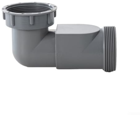 Connecteur de vidange d'évier en forme de Y pour plomberie de cuisine, coude anti-refoulement de 58 mm avec clapet anti-retour, accessoire de tuyau ABS PP gris pour lave-vaisselle, évier, évacuation