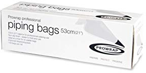 PROWRAP Piping Bags 53cm 21 with dispensing box - 100 Bags per roll