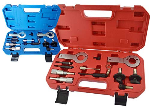Kit Messa in Fase Compatibile con Fiat, Opel, Saab 1.3 1.9 Multijet CDTi TiD – Fasatura Motori Diesel a Cinghia e Catena – Set Professionale con Custodia in Plastica – Motori Z13DT Z19DTH