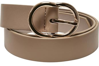 Urban Classics Damen Small Ring Buckle Belt beige/gold, L