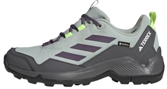 adidas Donna Terrex Eastrail GORE-TEX Hiking Shoes, Silver / Shadow Violet / Lucid Lemon, 39 1/3 EU