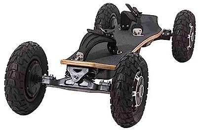 38''L Cross Country Skateboard, All Terrain Longboard mit Stoßdämpfer, Mountain Skateboard mit Bindungen, 9-lagiges Ahorn (2000 W)
