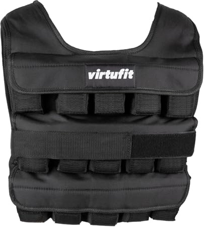 VirtuFit Gilet peso regolabile Pro – da 10 kg a 30 kg (30 kg)