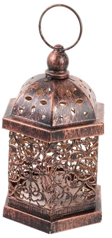 AOKWAWALIY Vintage-Laterne, vielseitig einsetzbar, Vintage-Stil, Kerzenlampe, orientalische Laterne, viktorianischer Kerzenhalter, traditionelle Kerze, Marokko-Lampe, Laternen, Heimdekoration,