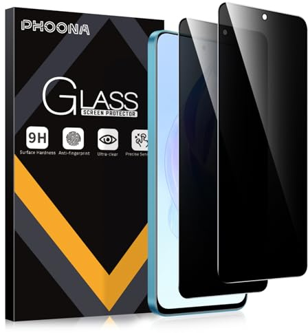Phoona Privacy Pellicola Protettiva per Honor 90 Lite 5G 6,7 pollici, Copertura Totale Vetro Temperato,Film Anti-Spy,Anti Graffio,Compatibile con Cover,2 Pezzi