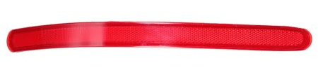 Hihaha Reflector Parachoques Para Volkswagen Touareg 04-10 1 Pieza | Material: Plástico ABS, Color: Rojo, Tamaño: 32x2.5cm, Número OE: 7L6945105A, Reflectante, No Iluminador