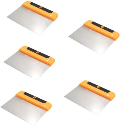 OSALADI 5stücke Edelstahl Scraper Für Küche Multifunktionaler Reinigungsschaber Aus Rostfreiem Mit Ergonomischem Griff Zum Entfernen Von Farbe Putz Und Tapeten