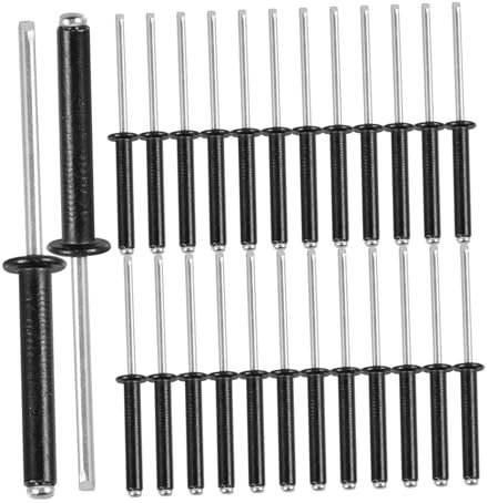 GETAJGHSD 50pcs Dome Head Aluminum Blind Rivets Metal Rivets Assortments Hardware
