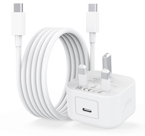 for iPhone 15 16 17 USB C Charger, [MFi Certified] 20W PD USB C Fast Charger Plug with 6FT Type C to C Cable for iPhone 17/17 Pro/17 Pro Max/Air/16/15 Plus/Pro/Pro Max, iPad, USBC UK Power Adapter