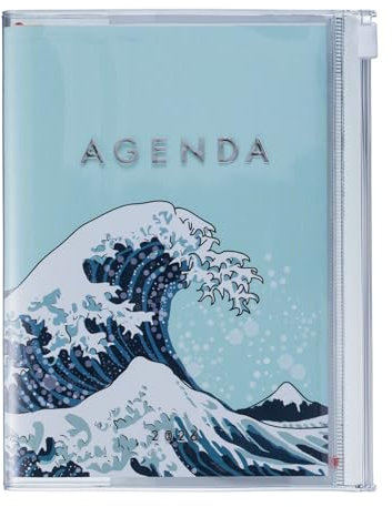 MARK'S 2025/26 Taschenkalender, A6 Japan / Wave, Mint: Von September 2025 bis Dezember 2026