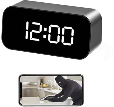 Cyydsam - Security Camera - Security Camera - Indoor Full HD Mini 1080P WiFi Wireless Motion Detection Night Vision Real Time Clock Live Video Nanny Cam