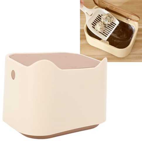 Multifunktionell Mini-kattsoptunna, Kompakt och Utrymmesbesparande Design Minskar Lukt Innesluten Design Kattsandsoptunna för Kattavfallsförvaring
