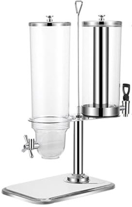 Rotary Drink and Cereal Dispenser Combo 3L Juice & 3.5L Dry Food Capacity Self Service Storage for Cafe Buffet and Parties.