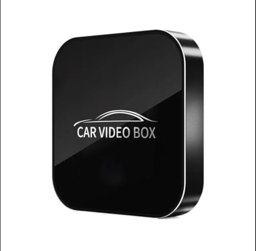 Car Video Box per Auto – Trasforma lo Schermo in Smart TV con Netflix, YouTube, CarPlay e Android Auto Wireless – Facile da Usare, Compatibile con la Maggior Parte delle Auto, Plug & Play