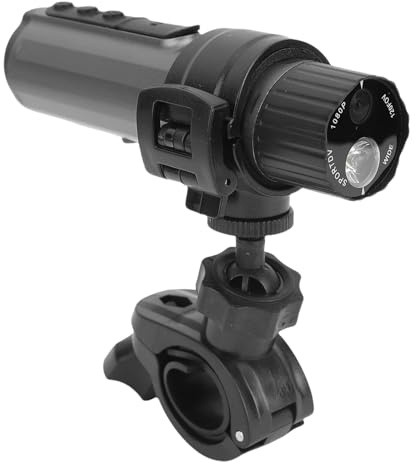 Bewinner 4K Action Camera, Anti Shake Helmet Sports Video Camera with Flashlight, 140° Wide Angle Sports Camcorder with Accessories Kit Suitable for Bike, Motorcycle