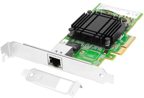 Euqvos per Intel E610 PCIe x4 1* RJ45 Port 10Gbase-T Adattatore di rete Ethernet 10Gb Supporto scheda LAN Windows Server/Windows/Linux/VMware/ESX