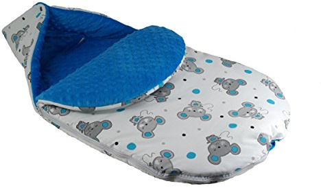 Saco acolchado para carrito de bebé, con calentadores para manos y cojín 7 Talla:Footmuff M size
