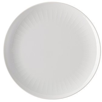 Arzberg 44020-800001-10864 - Juego de 4 Platos Llanos (24 cm, Acero Inoxidable), Color Blanco