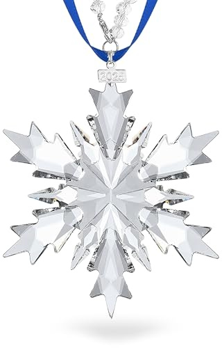 2023 jährlicher Weihnachtsschmuck Kristall Schneeflocke Stern - Weihnachtsbaumschmuck Anhänger Kristall Sonnenfänger Home Hanging Decor