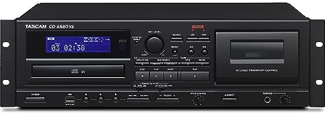 TascamReproductor CD, pletina de Cassette y Grabador USB,CD-A580 v2