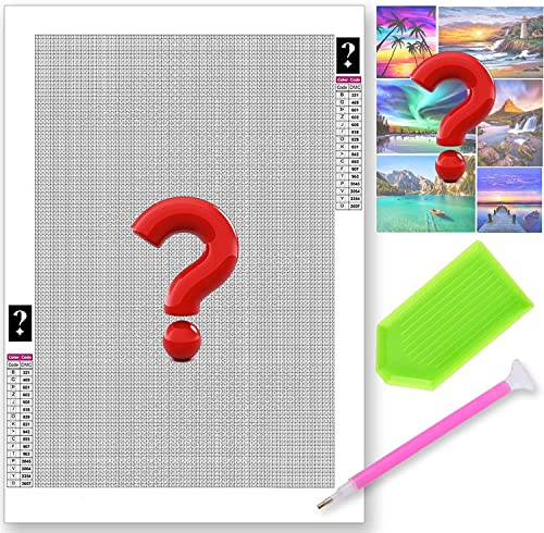 Pavemlo Diamond Painting Mystery Landskap, DIY 5D Målning Med Diamanter Mystisk Konst Full Borrning Strass Korsstygn Konst Hantverk Duk För Hem Väggdekoration 30 X 40/35 X 35 Cm