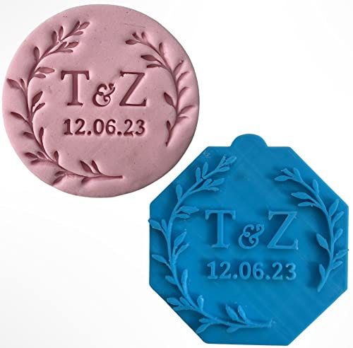 Generic Custom Letters Names Wedding Fondant Stamp Debosser Cupcake Icing Cookie Decoration Cake Personalised (6cm)