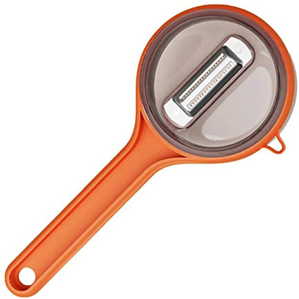 HOMRAA Pelaverdure con Raccoglitore,Pelapatate con Contenitore - Pelapatate, Gancio, Spazzola per Capelli, Accessori da Cucina, pelapatate, pelapatate per la casa