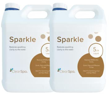 ClearSpa Clarifier/Spa Sparkle - 10ltrs (2x5ltr) Suitable for Hot Tub, Spa and Swim Spa Water Treatment…