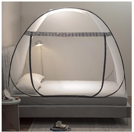 YYLDPFDC Mosquitera para Cama Pop up, 180 x 200 x 150 cm Tienda de campaña portátil Grande de Viaje, con Parte Inferior, Fácil de Instalar, para al Aire Libre,Cámping, el Dormitorio