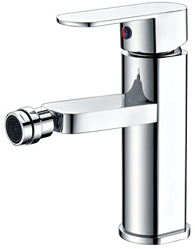 IMEX - Robinet Bidet | Robinet mitigeur Bide | Robinet de bidet avec mélangeur d'eau chaude et froide | Robinetterie Bidet | Installation facile | Série Liverpool | Couleur chromée