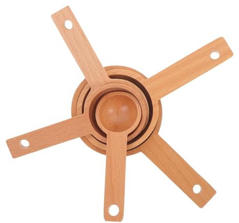 BIUDECO 5piezas Cucharas Medidoras De Madera Cuchara Dosificadora Para Polvo Té Granos Sal y Azúcar