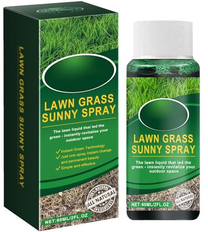 Bvizyelck Fertilizzante liquido per prato, Fertilizzante liquido per prato - Booster e fertilizzante per prato da 60 ml,Concime vegetale liquido multiuso per prati, piante e ortaggi, nutrienti