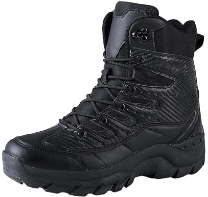 Chaussures de Randonnée pour Homme : Bottes d'Hiver Antidérapantes, Bottes Hautes, Bottes de Neige Imperméables, Légères, pour la Randonnée, Chaussures d'Escalade, en Cuir, Chaussures de Trekking