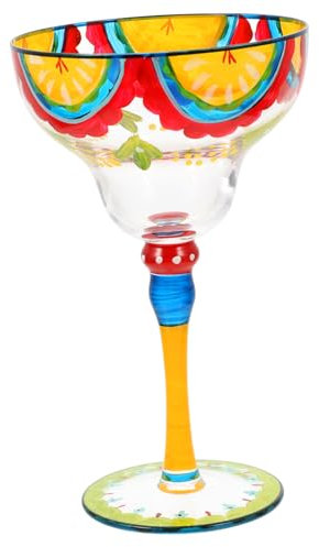 ABOOFAN Bicchiere Da Vino Margarita Decorativo in Dipinto A Mano Artistico Per Bar Di Casa Feste Di Matrimonio
