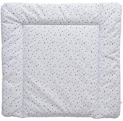 Premium Wickelauflage 77x73 cm | Wickelunterlage für Wickelkommode Malm Hemnes Nordli | Oeko Tex®100 | Abwaschbar, wasserabweisend | Ohne Weichmacher | Schwarze Punkte