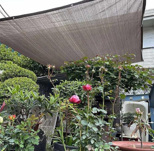 KSQP Rete Ombreggiante per Orto Nera Vela Ombreggiante 90% Rete Telo Ombra 4x5m Tessuto Ombreggiante Traforato Protezione Solare/Anti-UV 90% Giardino/Domestico/Pianta/Terrazzo,black-3x5m