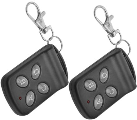 EXCEART 2pezzi Portachiavi Telecomando Per Porte Garage e Cancelli Funzione Apprendimento Codici Wireless