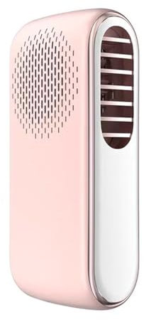BDCPMT Mini ventilador sin aspas, pequeño y silencioso, de mano, de escritorio, USB, for dormitorio, hogar y oficina.(Pink)